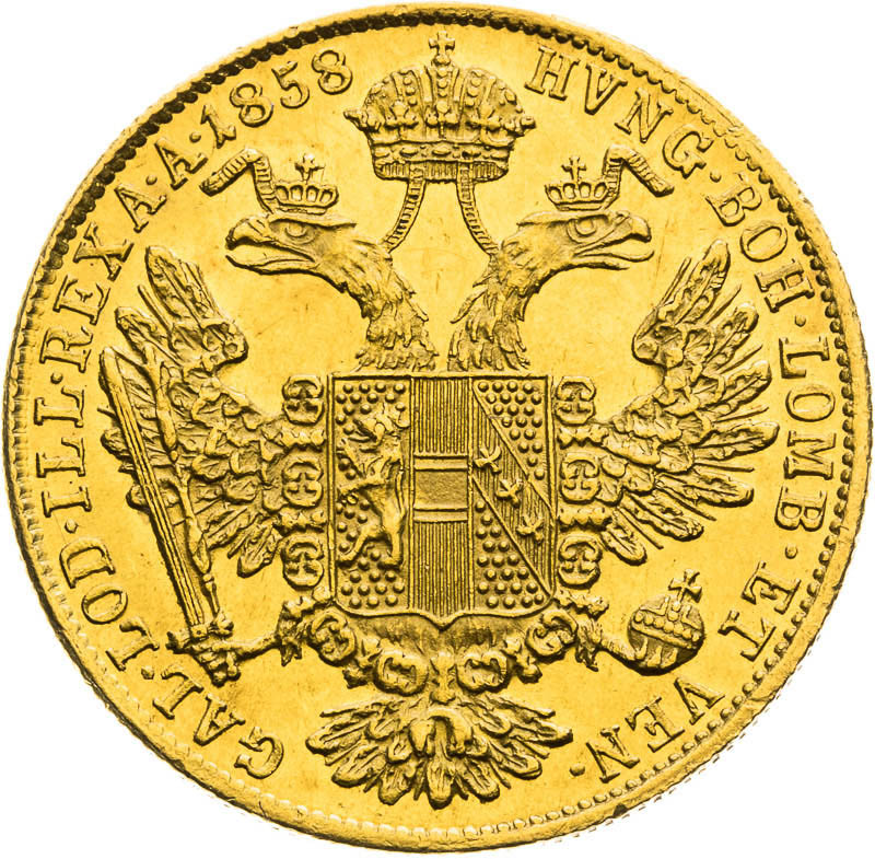 Ducat 1858 - back
