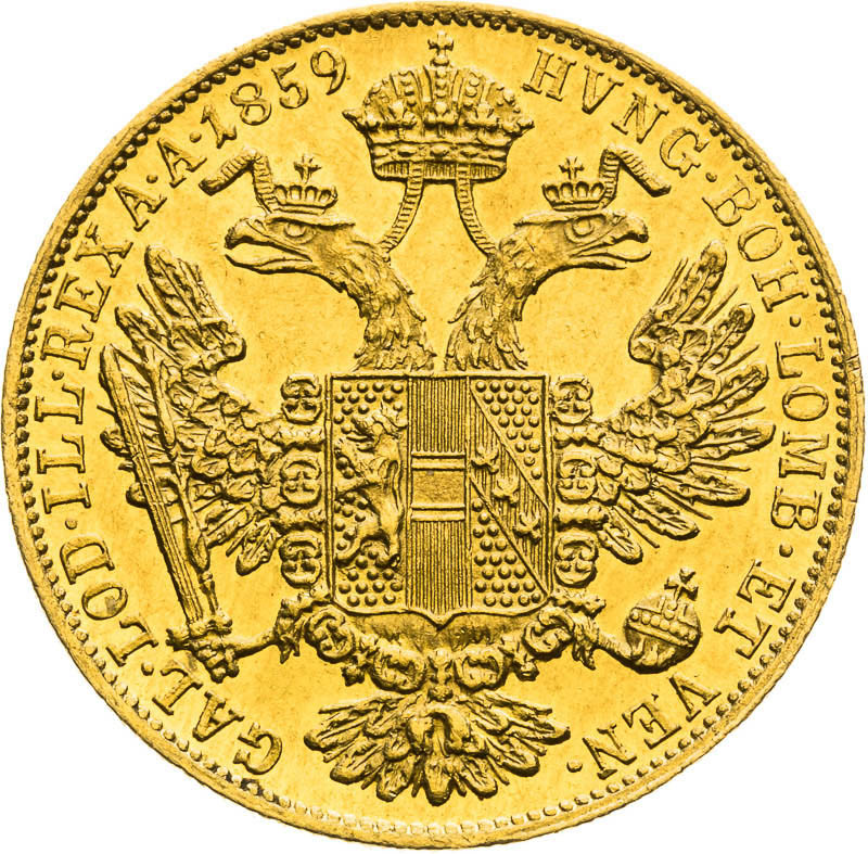 Ducat 1859 - back
