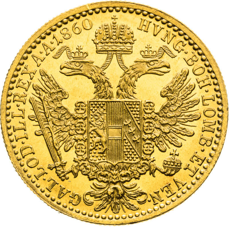 Ducat 1860 - back
