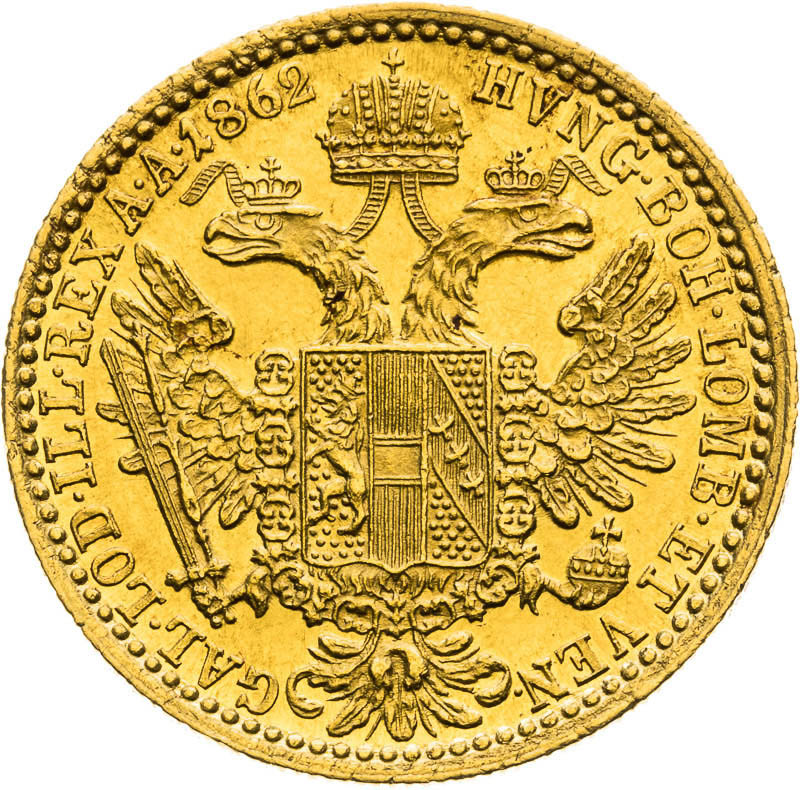 Ducat 1862 - back