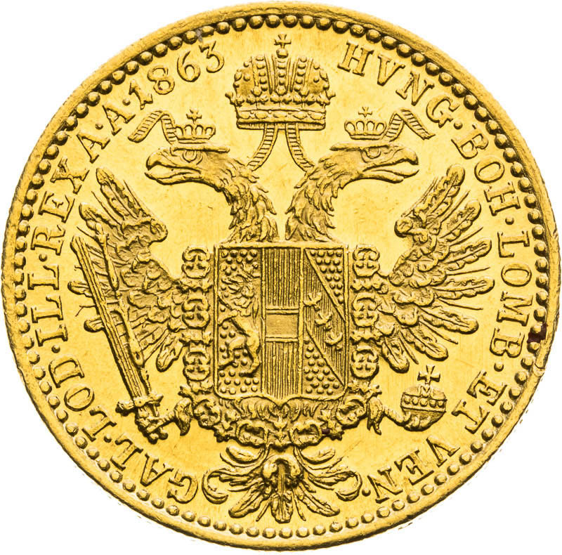 Ducat 1863 - back