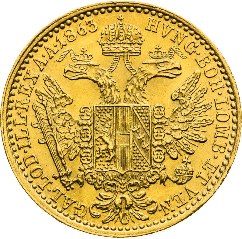 Ducat 1863 - back