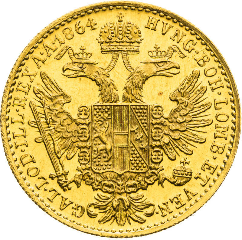 Ducat 1864 - back