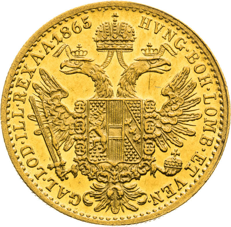 Ducat 1865 - back