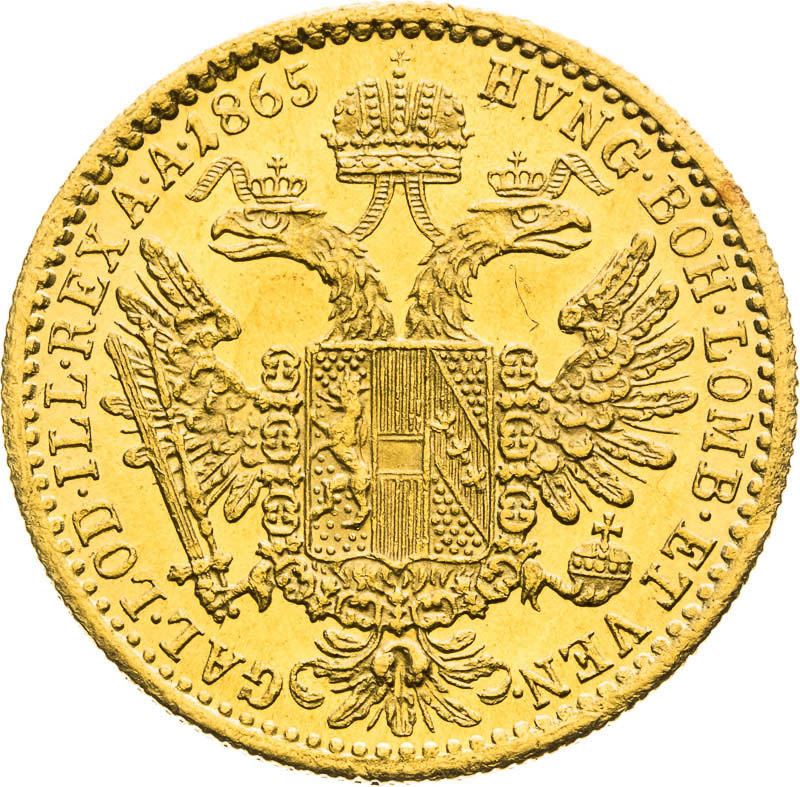 Ducat 1865 - back