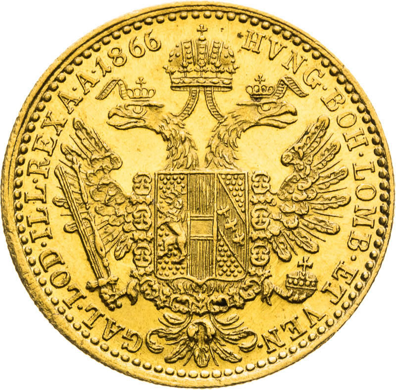 Ducat 1866 - back