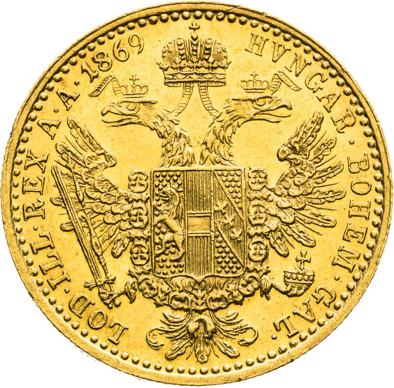 Ducat 1869 - back