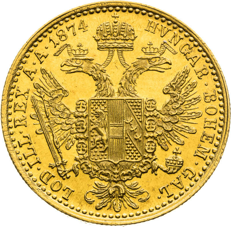 Ducat 1874 - back