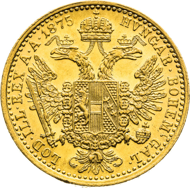 Ducat 1875 - back