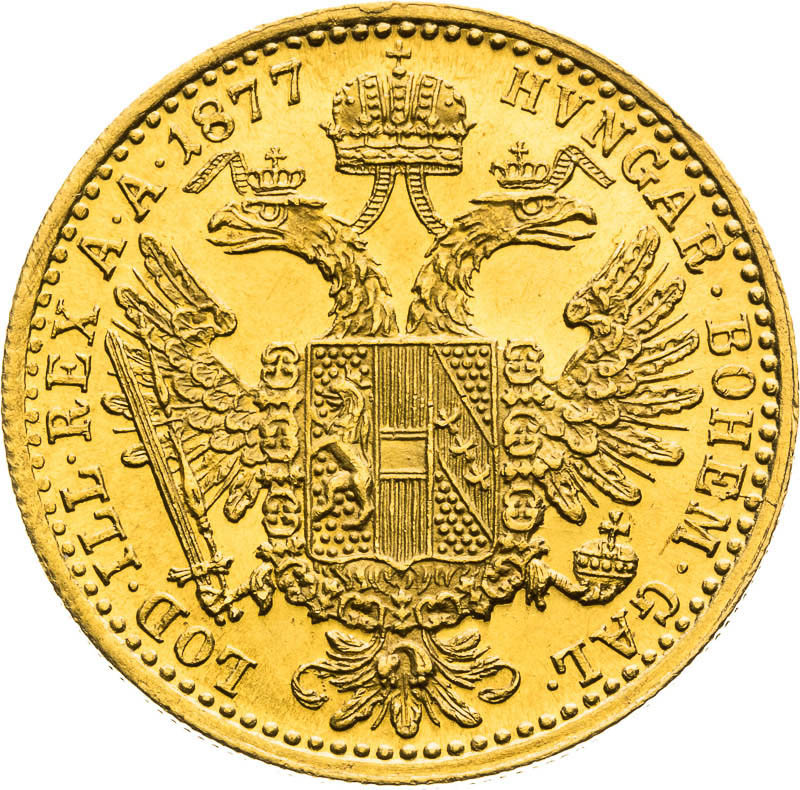Ducat 1877 - back