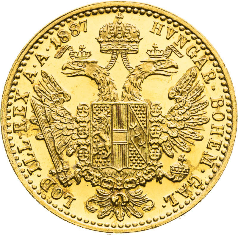 Ducat 1887 - back