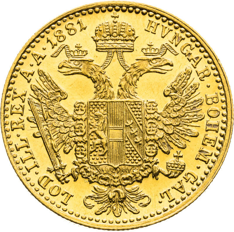 Ducat 1881 - back