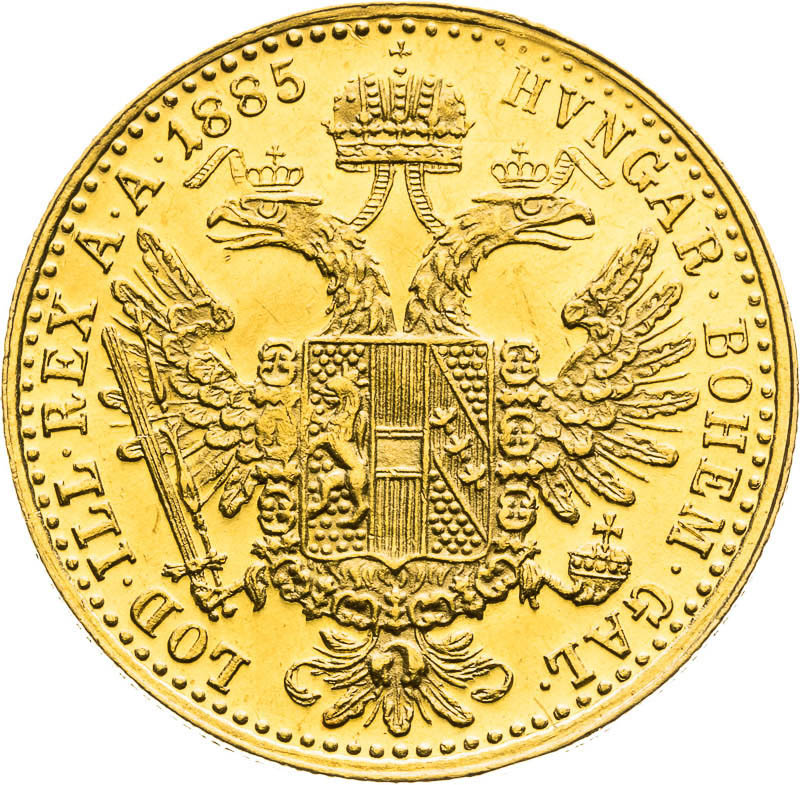 Ducat 1885 - back
