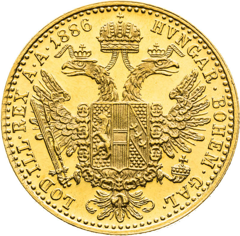 Ducat 1886 - back