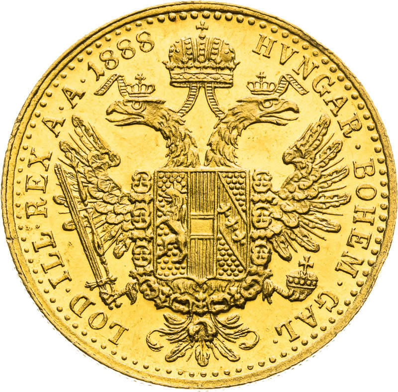 Ducat 1888 - back