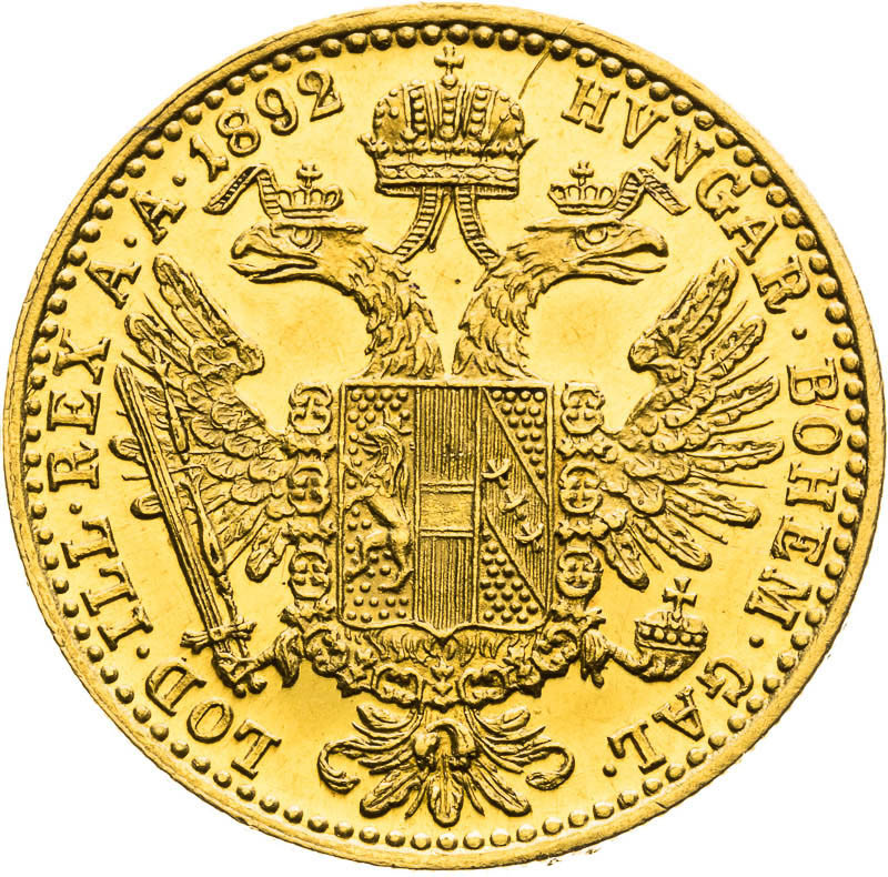 Ducat 1892 - back