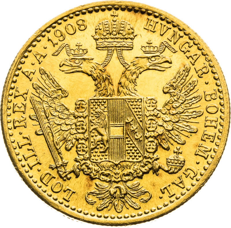 Ducat 1908 - back
