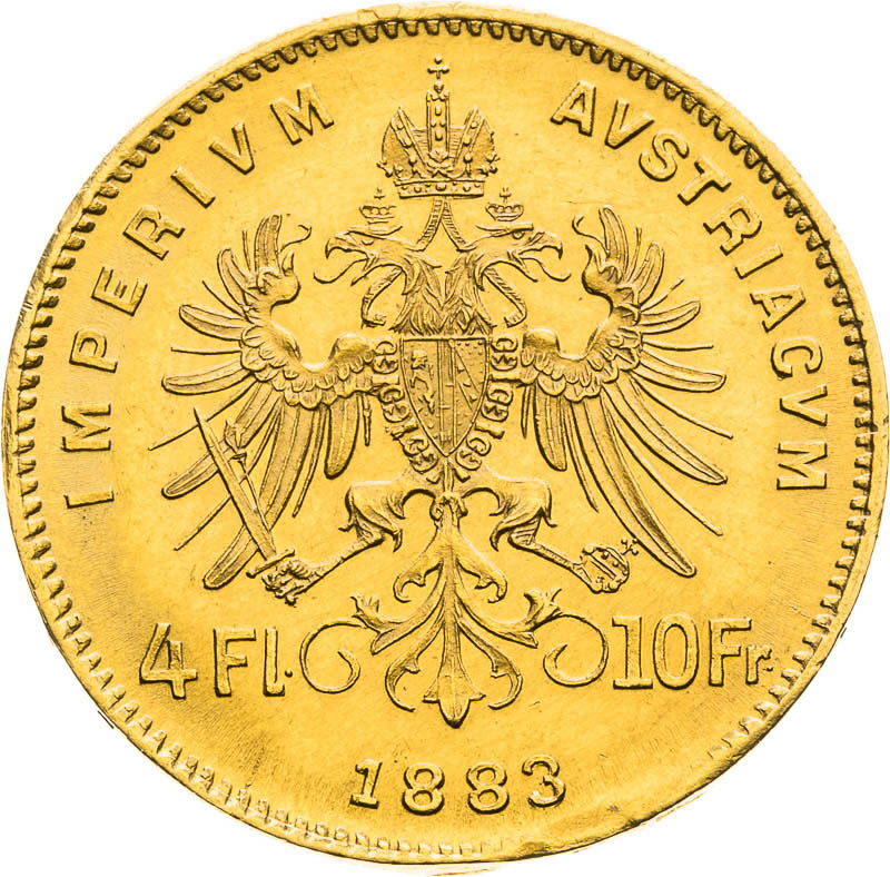 4 Gulden 1883 - back
