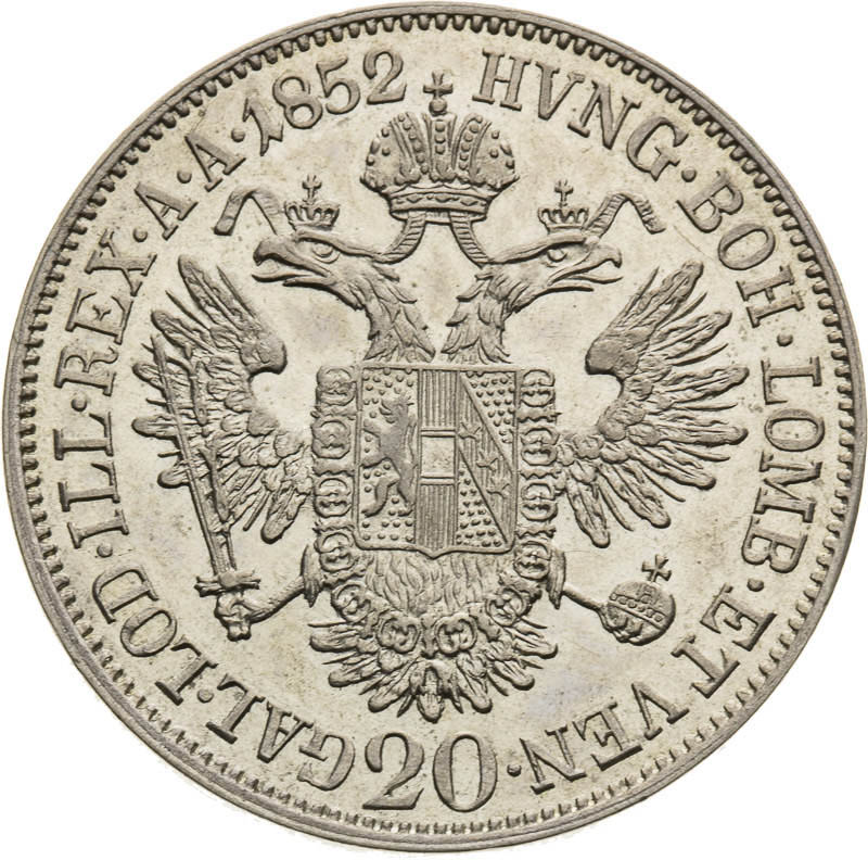 20 Kreutzer 1852 - back