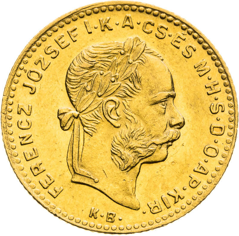 4 Forint 1884 - front