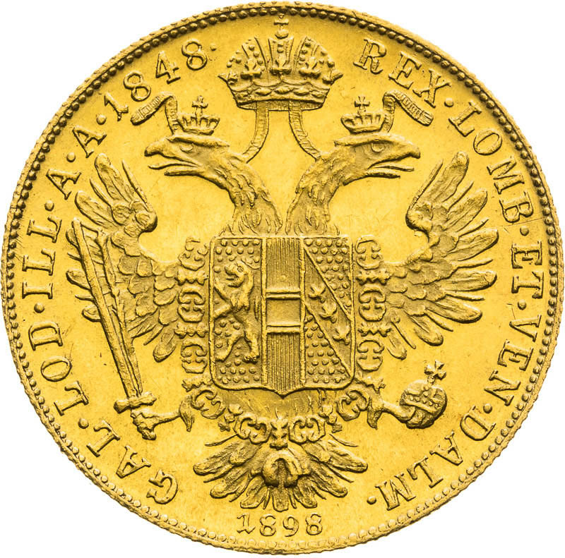 Ducat 1848/1898 - back