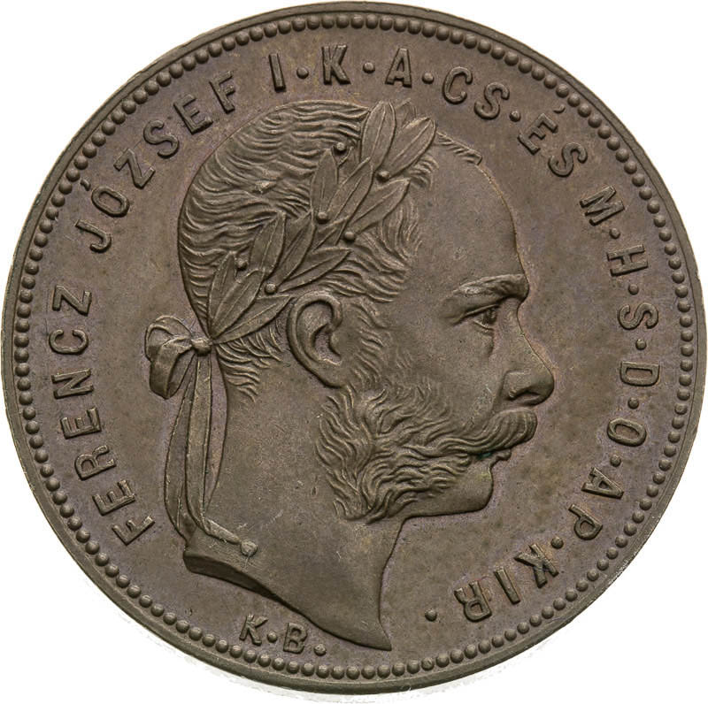 Schemnitz Gulden 1878 (Copper Struck) - front