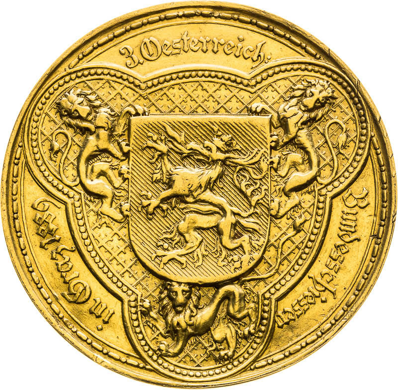 Gold Medal 1889 - 4 Ducats - front