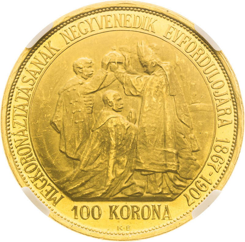 100 Corona 1907/1966 - back