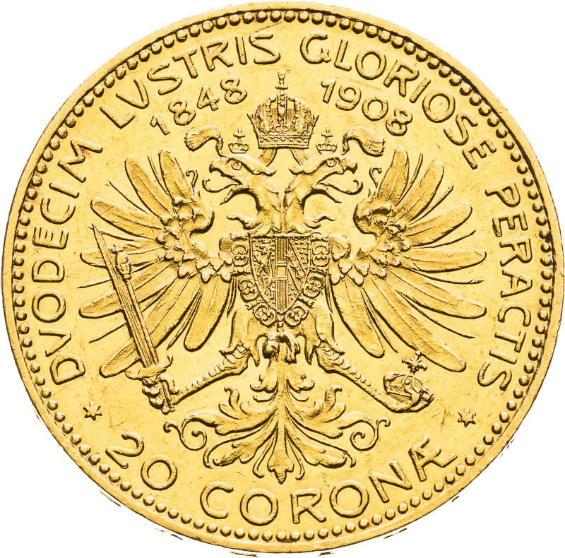 20 Corona 1908 - back