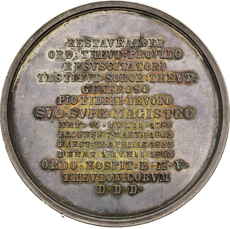 Silver Medal 1863 - back