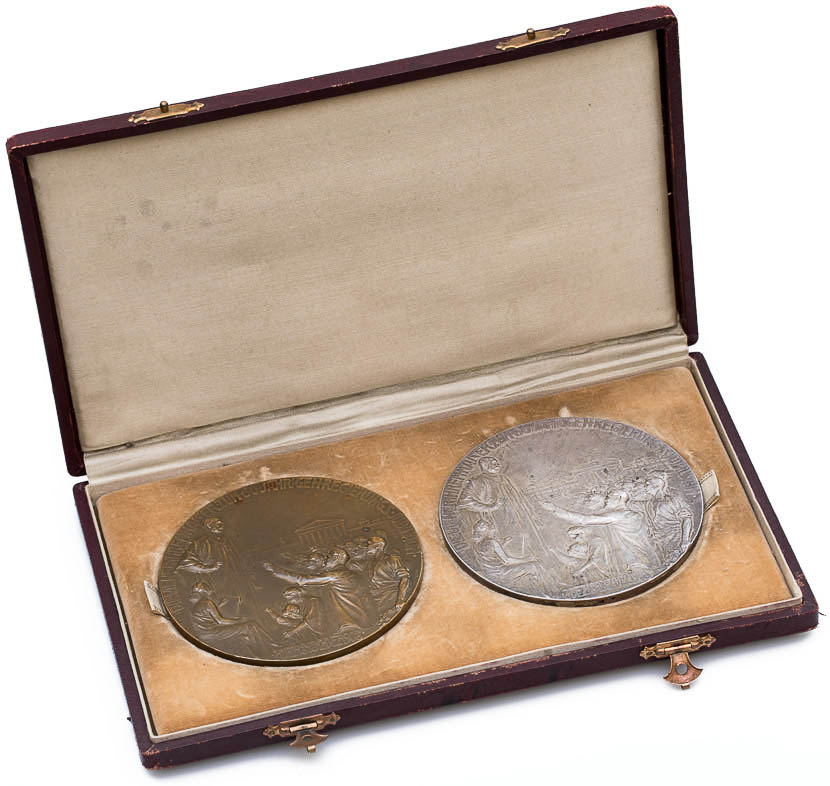 Set of medals 1908 (2 pcs) - front