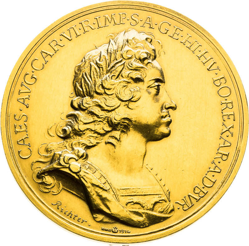 Gold Medal 1716/1914 (15 Ducat)  - front