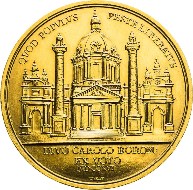 Gold Medal 1716/1914 (15 Ducat)  - back