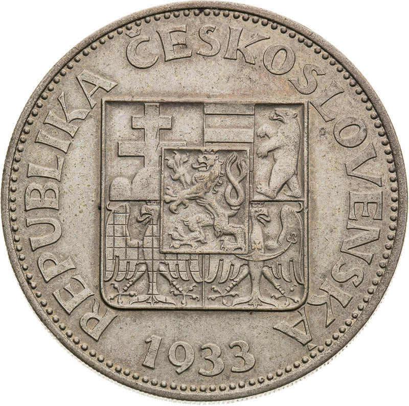 10 Koruna 1933 - front