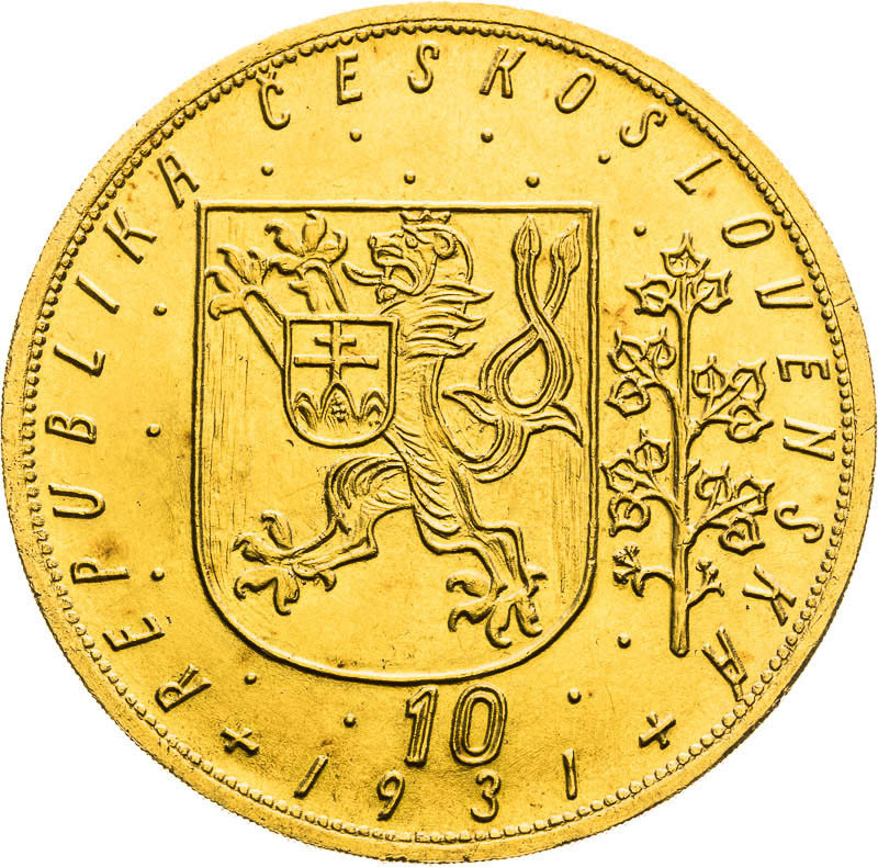 10 Ducats 1931 - front