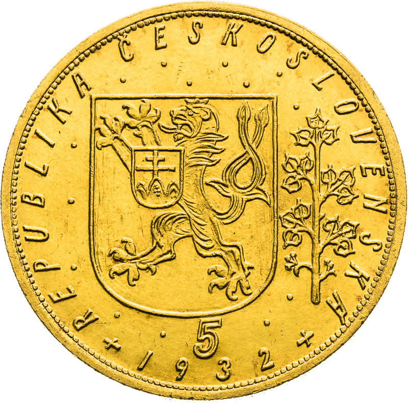 5 Ducats 1932 - front