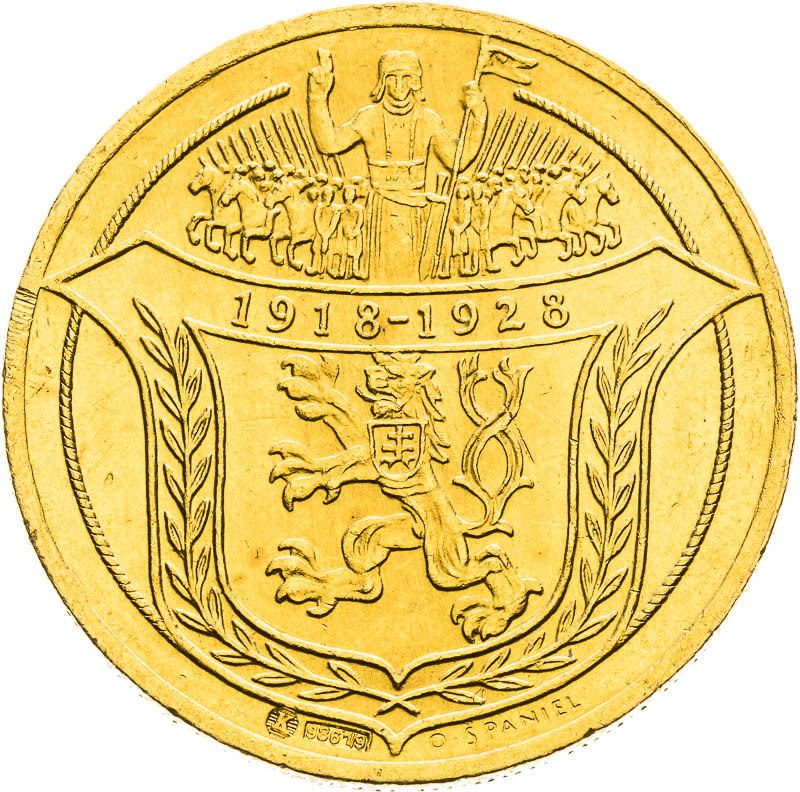 Gold Medal 1928 - 4 Ducats - front