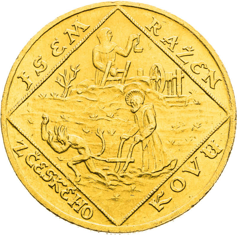 Gold Medal 1928 - 4 Ducats - back
