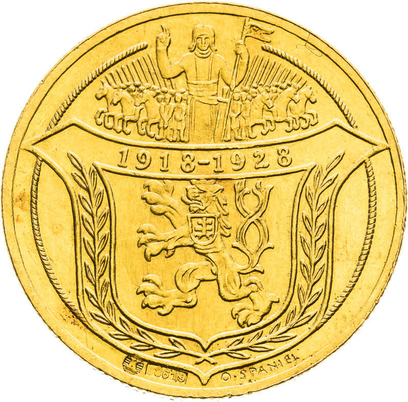 Gold Medal 1928 - 2 Ducats - front