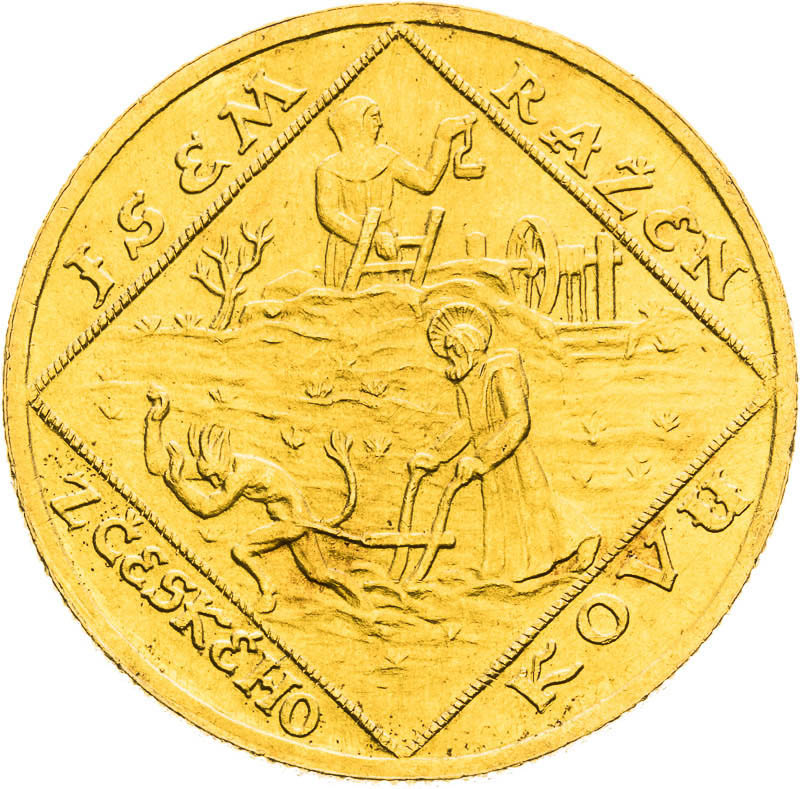 Gold Medal 1928 - 2 Ducats - back