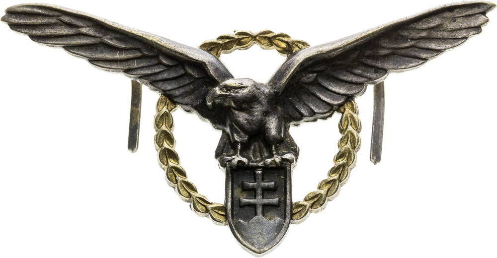 Badge of Slovak Flying Corps - back