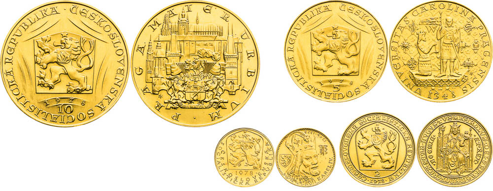 Set of ducats 1978 (4 pcs) - front