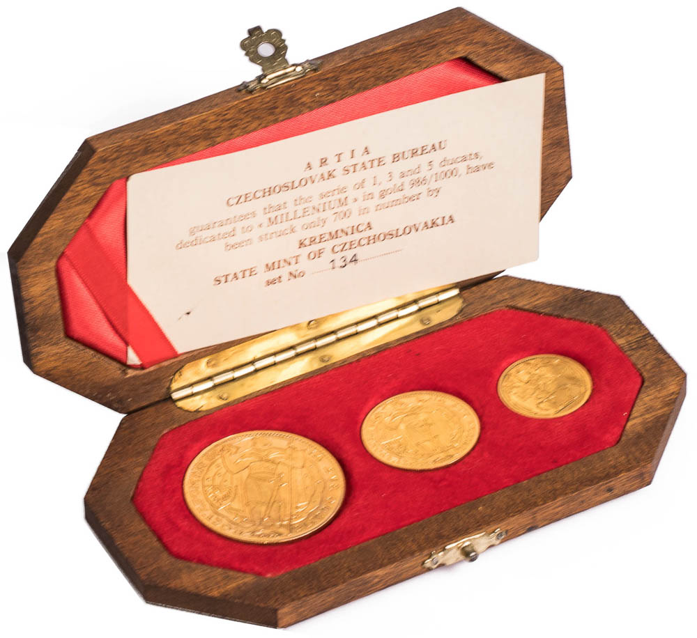 Set of gold medals 1973 (3 pcs) - front