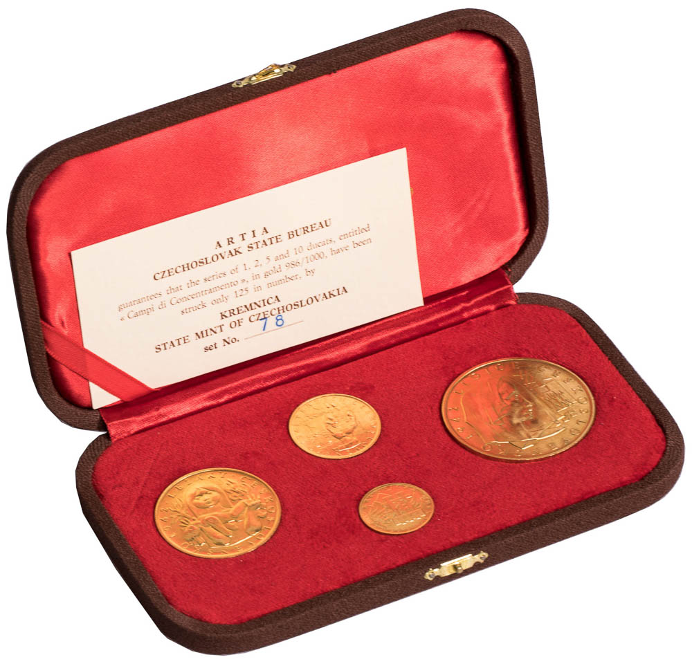 Set of gold medals 1972 (4 pcs) - back