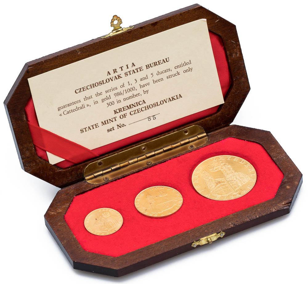 Set of gold medals 1973 (3 pcs) - front
