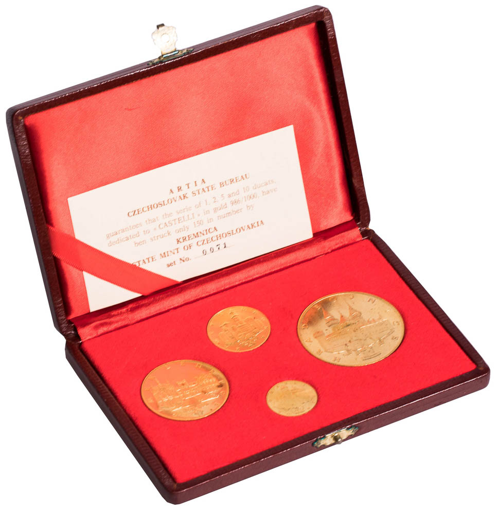 Set of gold medals 1974 (4 pcs) - back