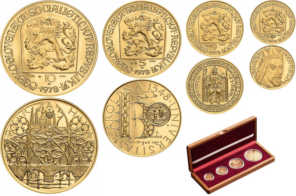 Set of gold medals 2016 (4 pcs) - back