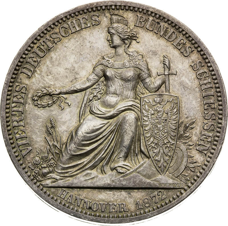 Silver Medal - Thaler 1872 - back