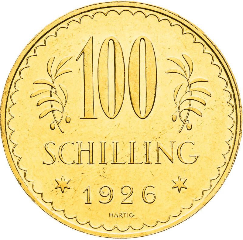 100 Schilling 1926 - back