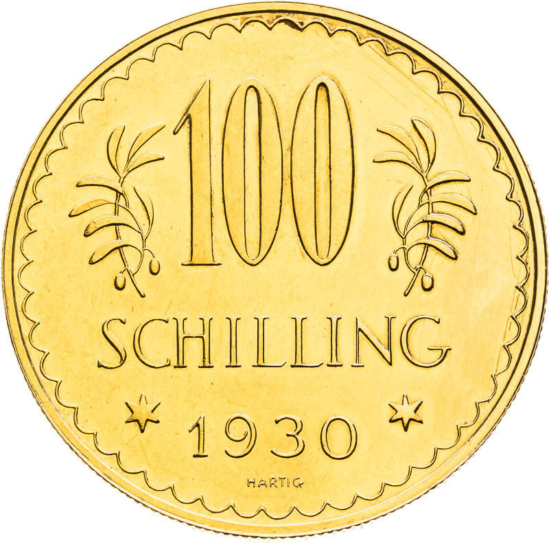 100 Schilling 1930 - back